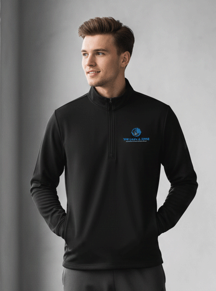 Quarter zip pullover